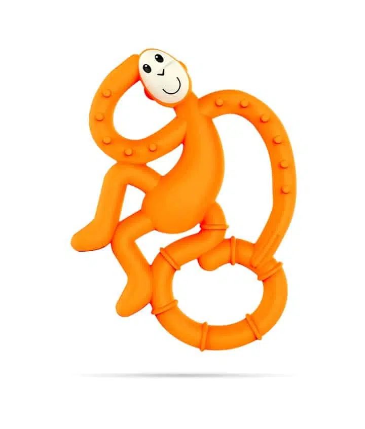 MINI MONKEY HRYZÁTKO S ANTIMIKROBIÁLNYM POVRCHOM BIOCOTE ORANŽOVÉ