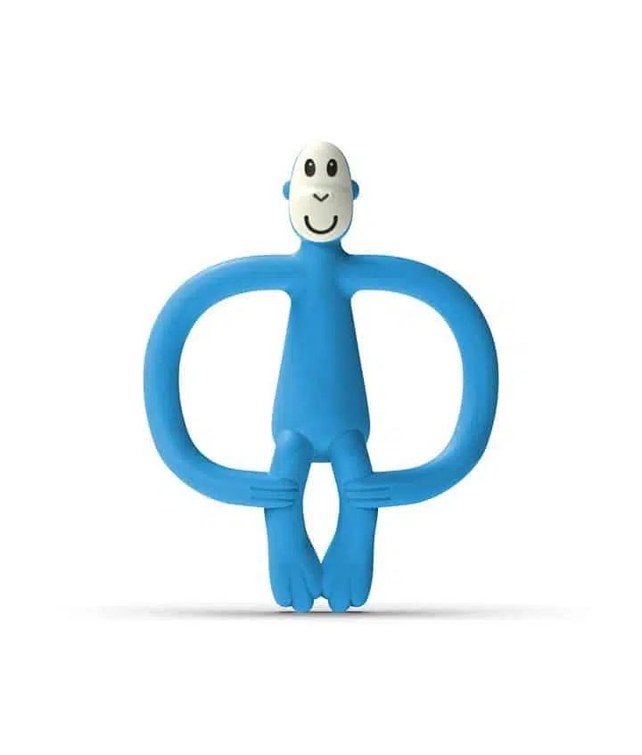 HRYZÁTKO A ZUBNÁ KEFKA MATCHSTICK MONKEY TEETHER BLUE