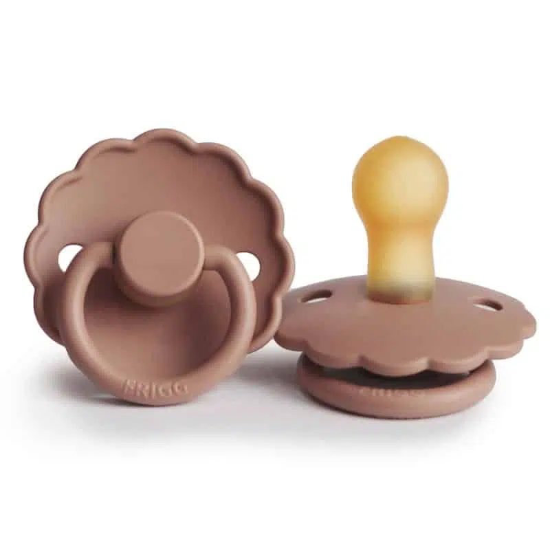 CUMLÍK FRIGG DAISY ROSE GOLD, 0-6M, KAUČUK