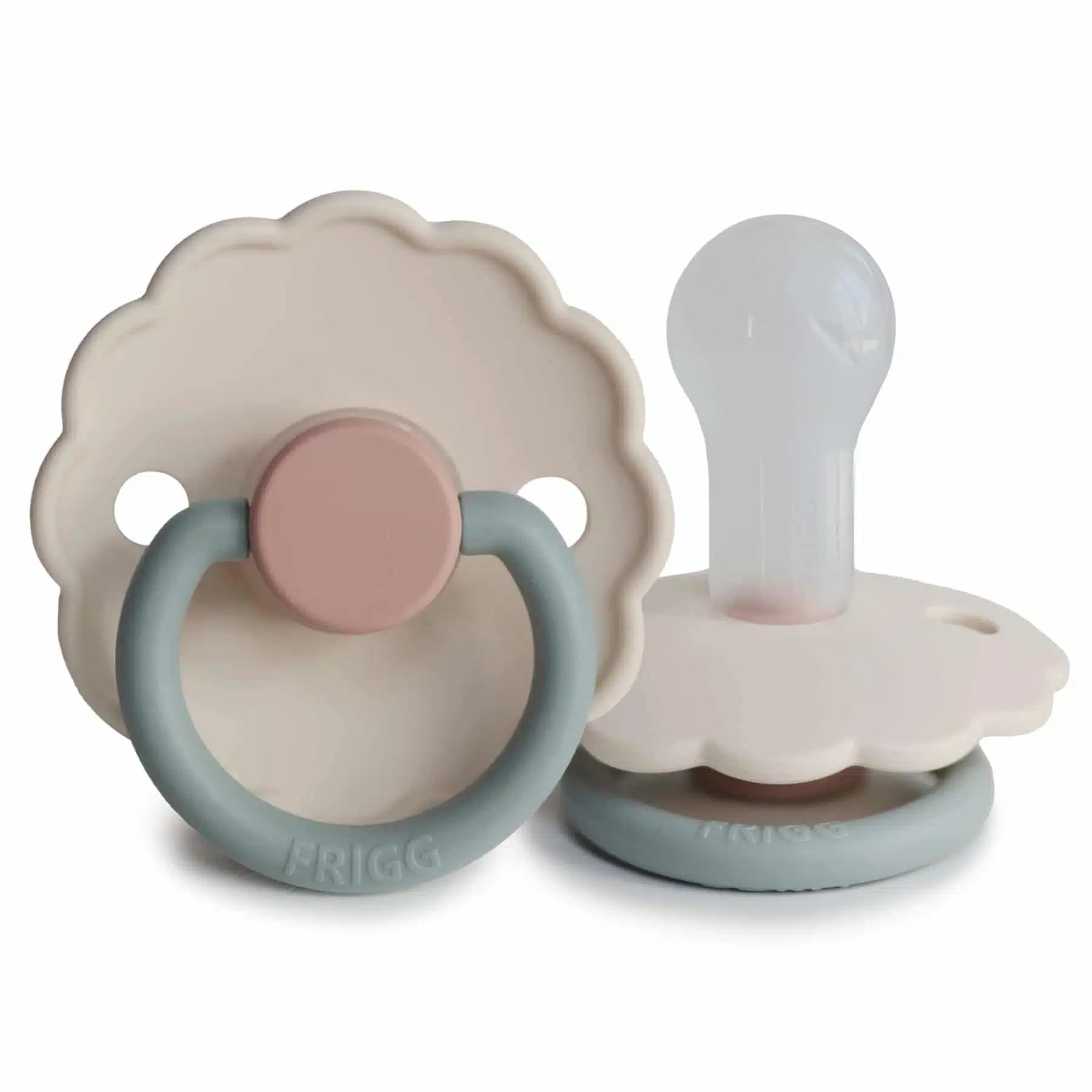 CUMLÍK FRIGG DAISY COLORBLOCK COTTON CANDY, +6M, SILIKÓN