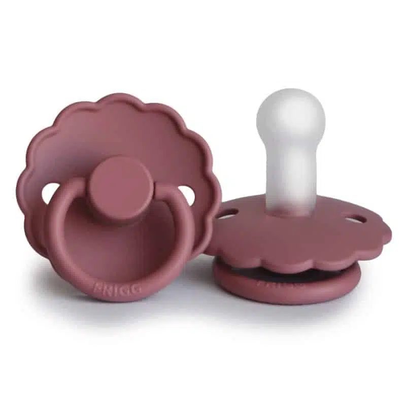 CUMLÍK FRIGG DAISY DUSTY ROSE, +6M, SILIKÓN