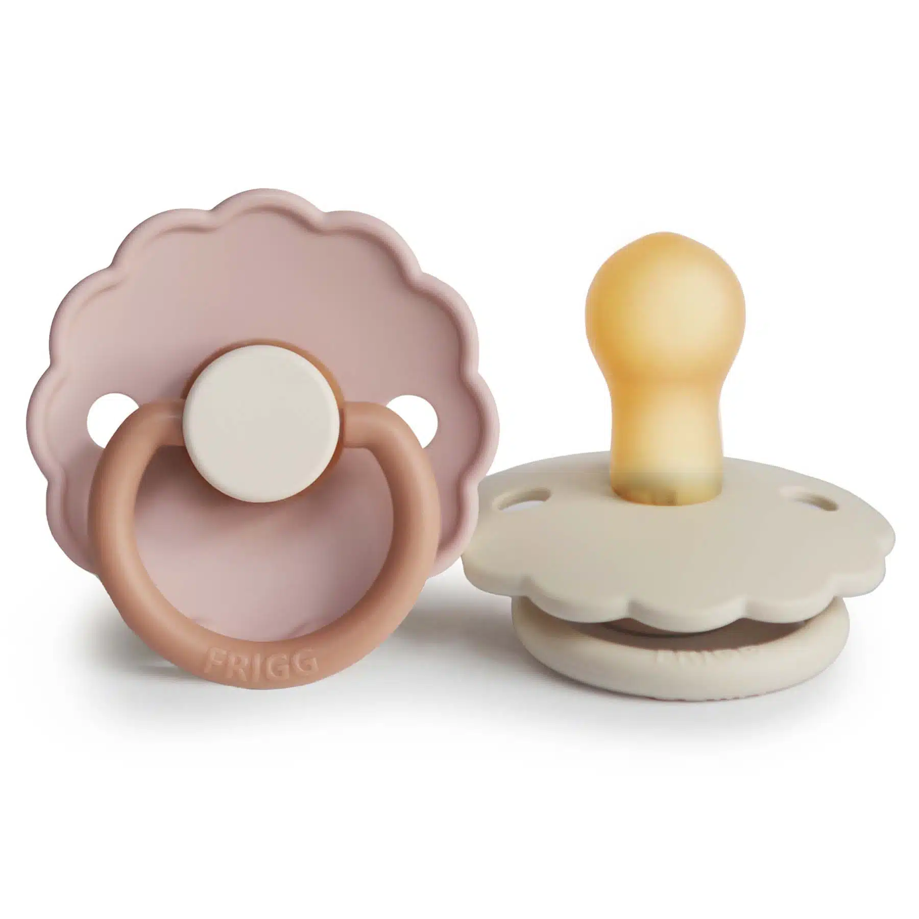 CUMLÍKY FRIGG DAISY BISCUIT/ CREAM, 0-6M, KAUČUK