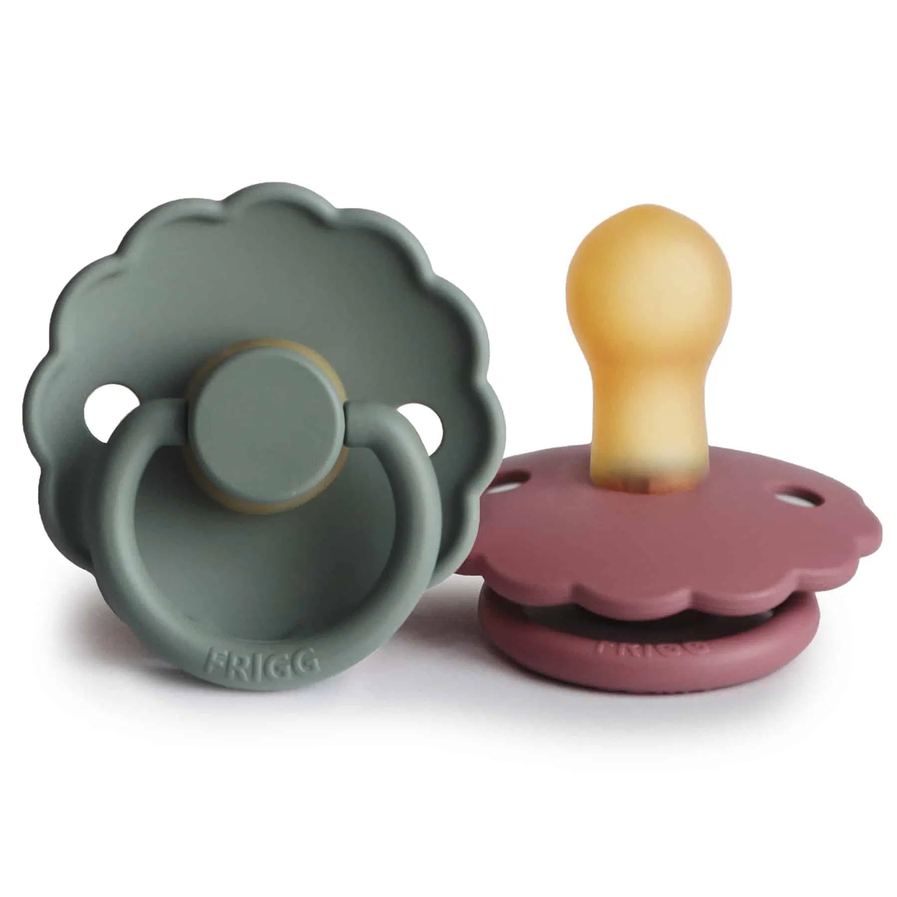 CUMLÍKY FRIGG DAISY DUSTY ROSE/ LILY PAD, +6M, KAUČUK