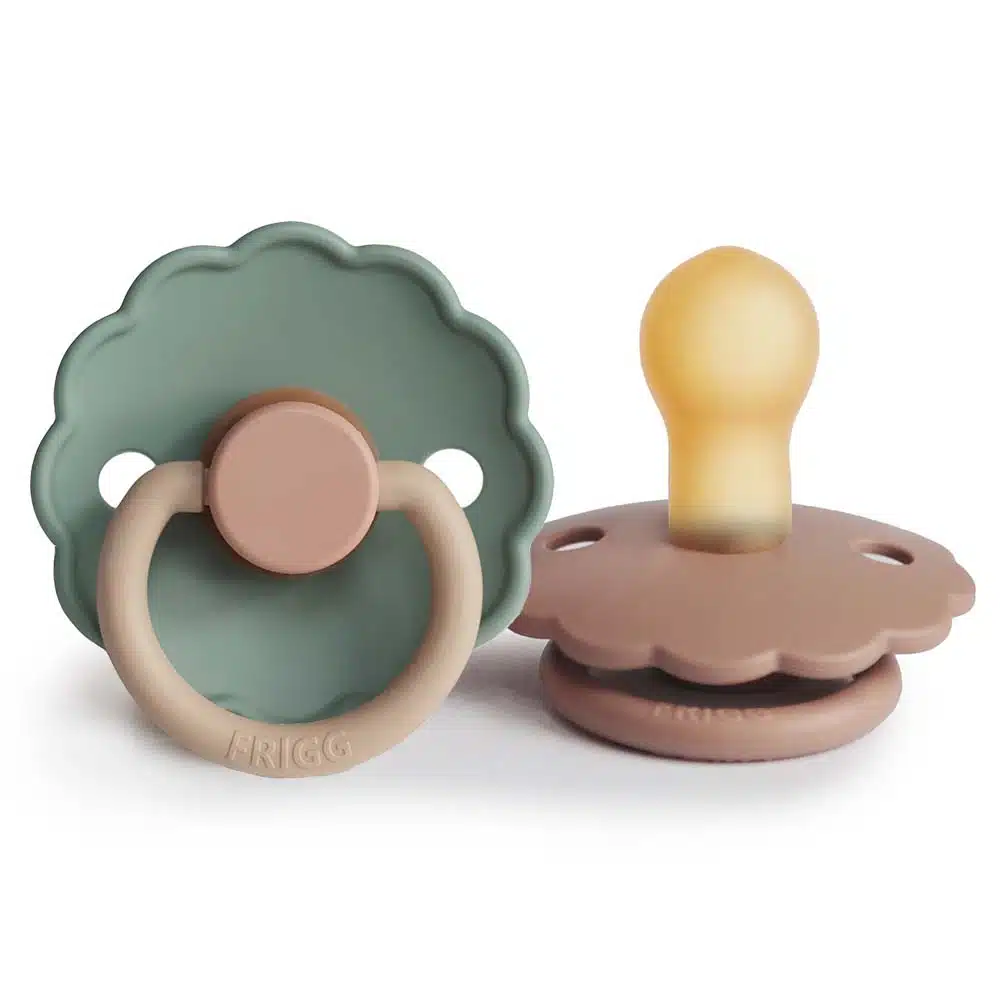 CUMLÍKY FRIGG DAISY ROSE GOLD/ WILLOW, +6M, KAUČUK