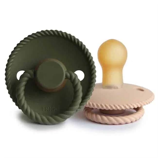 CUMLÍKY FRIGG ROPE CROISSANT/ OLIVE, 0-6M, KAUČUK