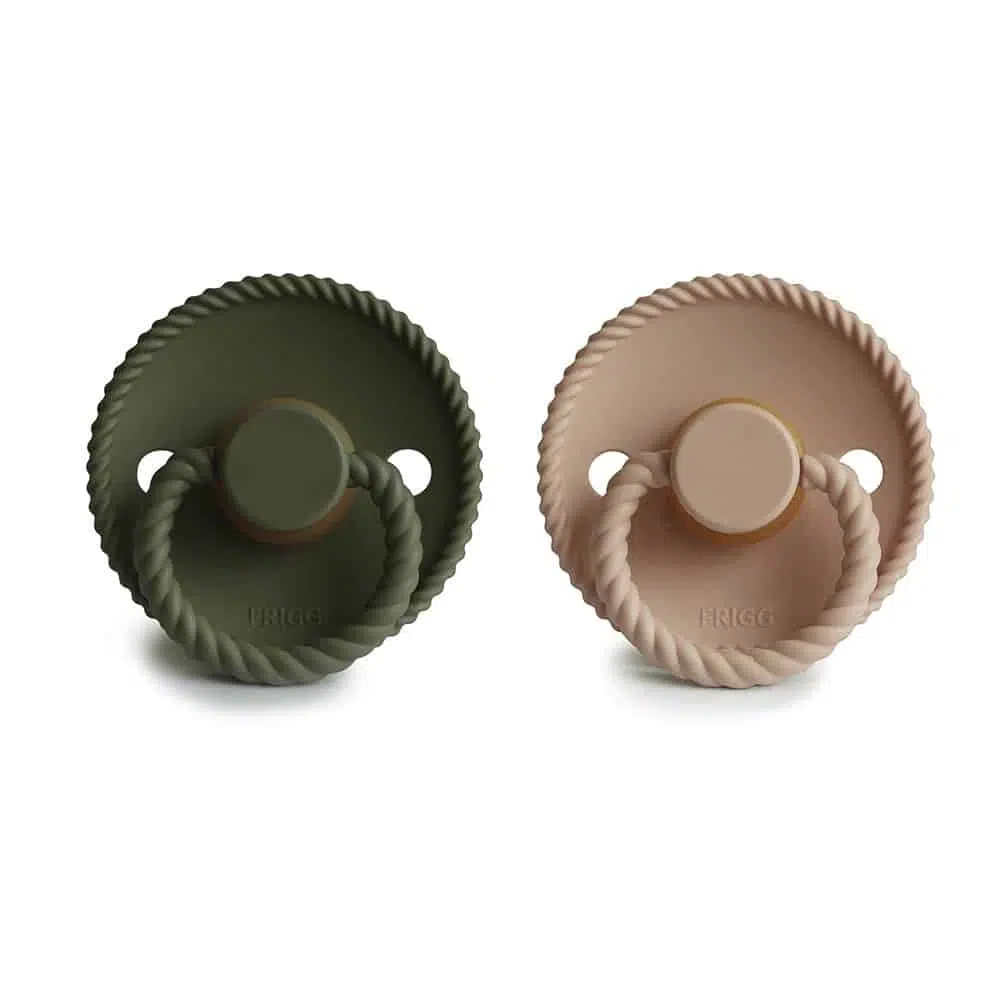 CUMLÍKY FRIGG ROPE CROISSANT/ OLIVE, 0-6M, KAUČUK – Obrázok 2