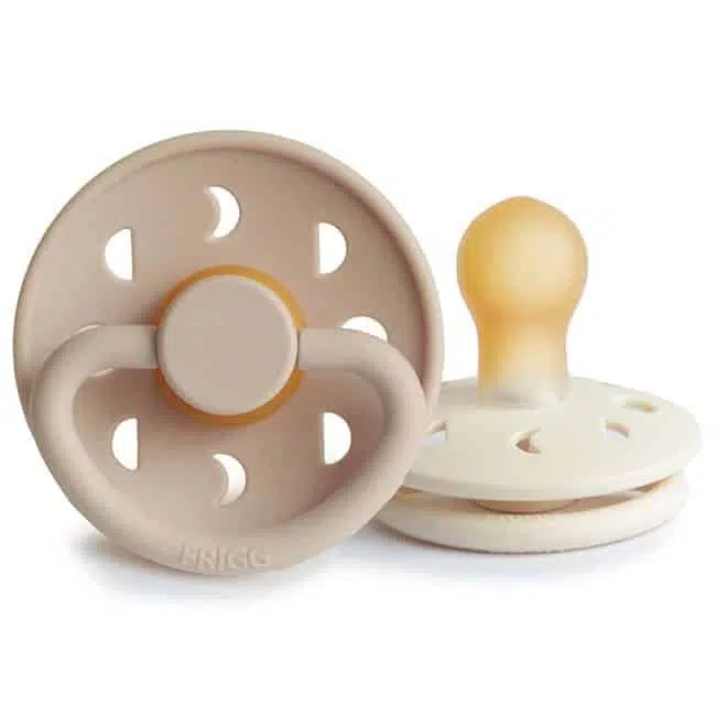 CUMLÍKY FRIGG MOON PHASE CREAM/ CROISSANT, 0-6M, KAUČUK