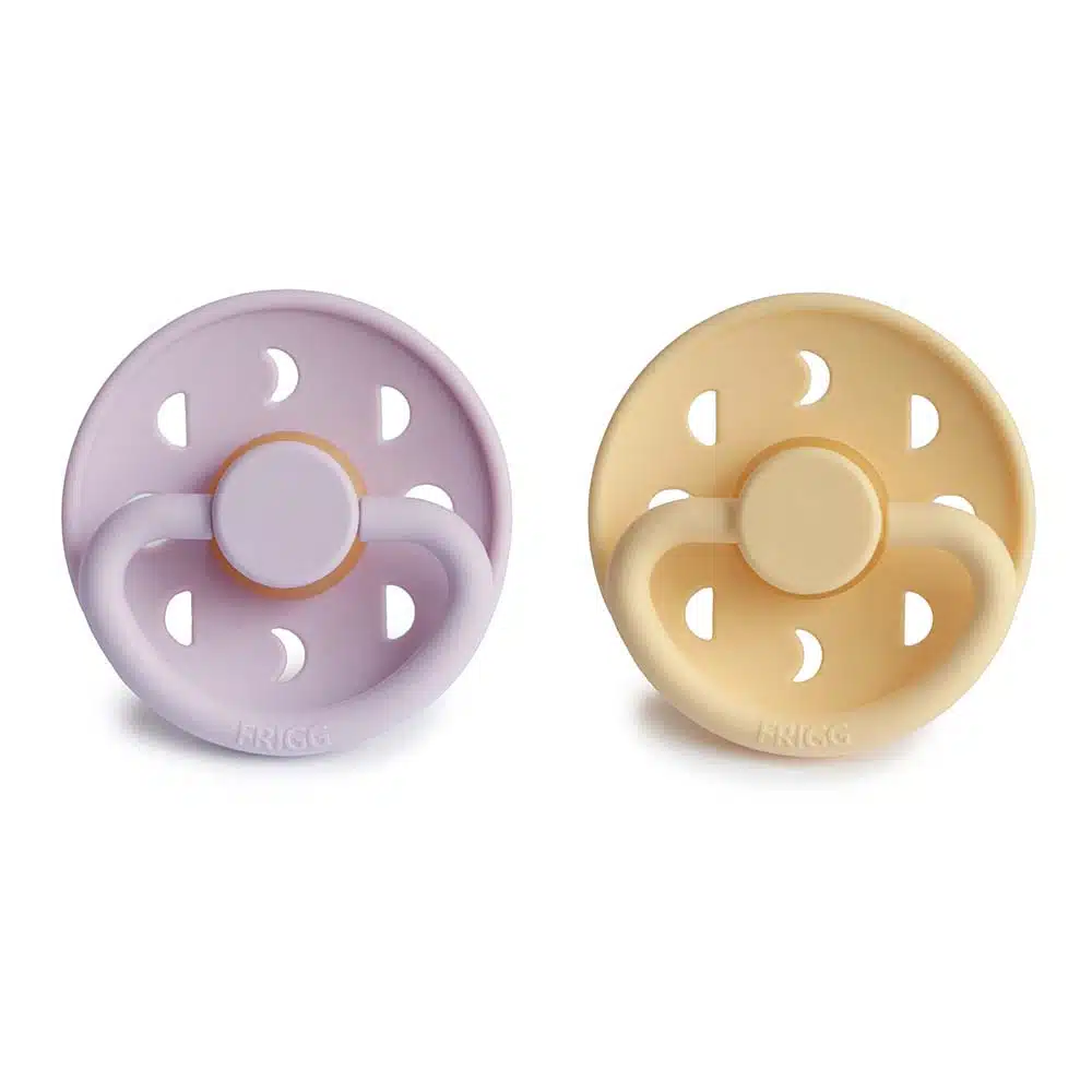 CUMLÍKY FRIGG MOON PHASE PALE DAFFODIL/ SOFT LILAC, +6M, KAUČUK – Obrázok 2