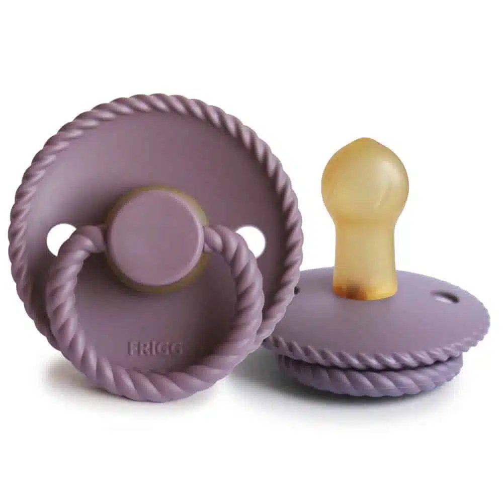 CUMLÍK FRIGG ROPE TWILIGHT MAUVE, 0-6M, KAUČUK