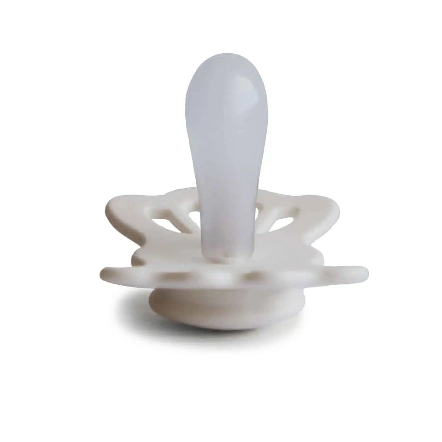 SYMETRICKÝ CUMLÍK FRIGG LUCKY CREAM, 0-6M, SILIKÓN – Obrázok 2