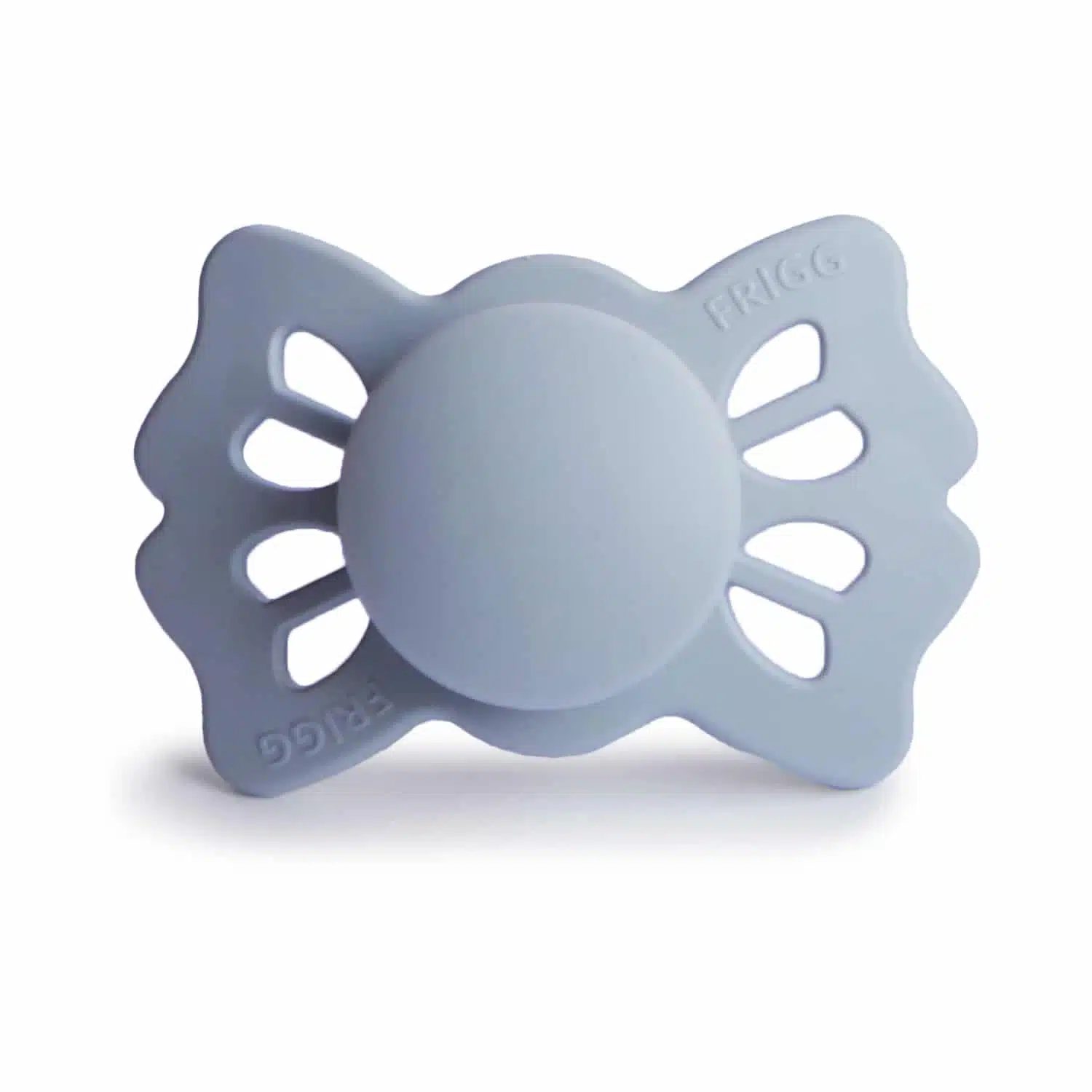 SYMETRICKÝ CUMLÍK FRIGG LUCKY POWDER BLUE, 0-6M, SILIKÓN