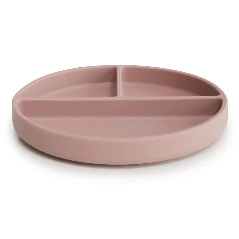 DELENÝ SILIKÓNOVÝ TANIER S PRÍSAVKOU MUSHIE - BLUSH – Obrázok 2
