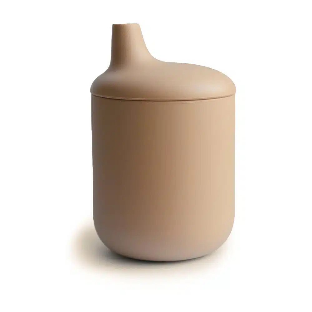 SILIKÓNOVÝ POHÁRIK S NÁUSTKOM MUSHIE - NATURAL