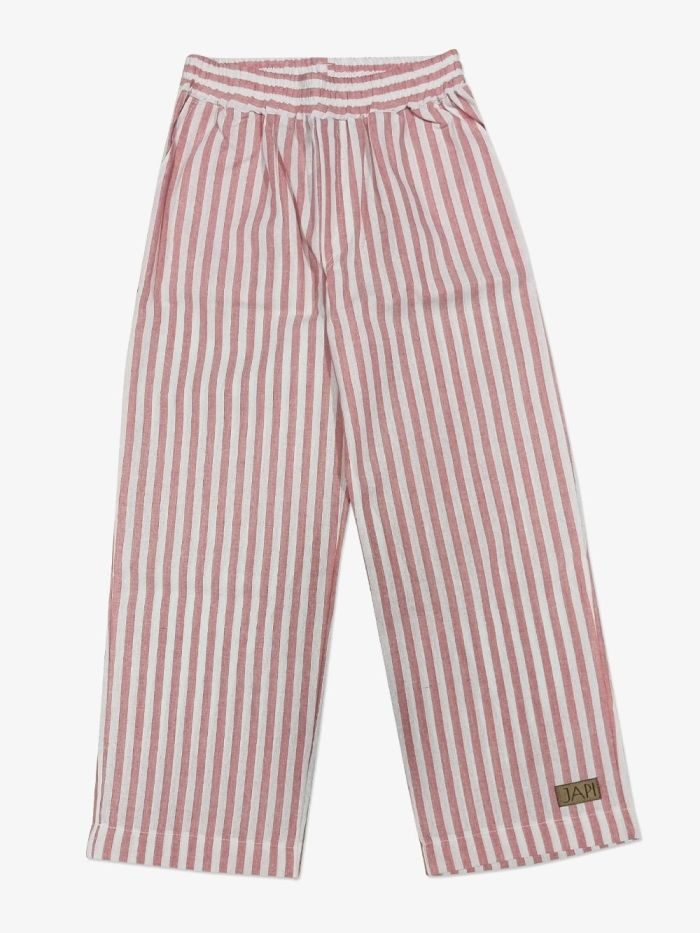 Dievčenské nohavice STRIPES - 104 - Stripes červená – Obrázok 2
