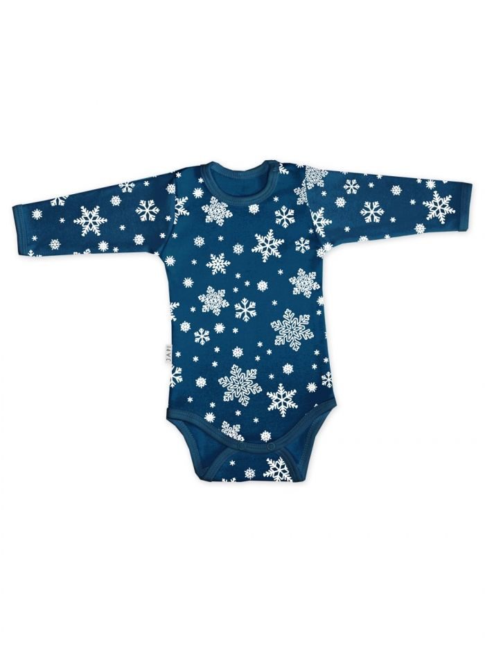 Detské body CARIBO s dlhým rukávom - 056 - Tmavá modrá 3