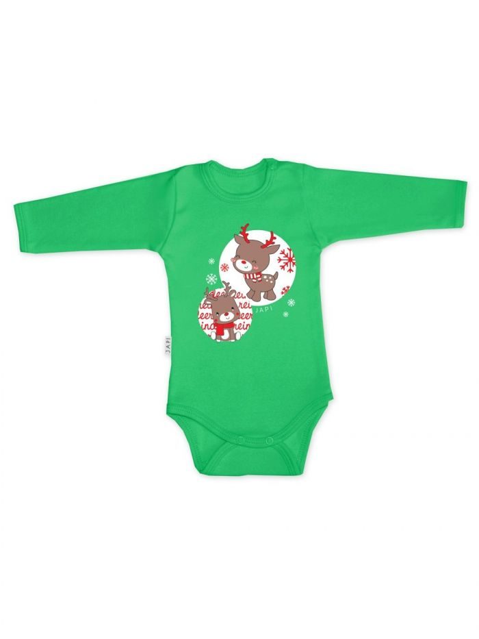 Detské body 1F CARIBOO s dlhým rukávom - 068 - Zelená