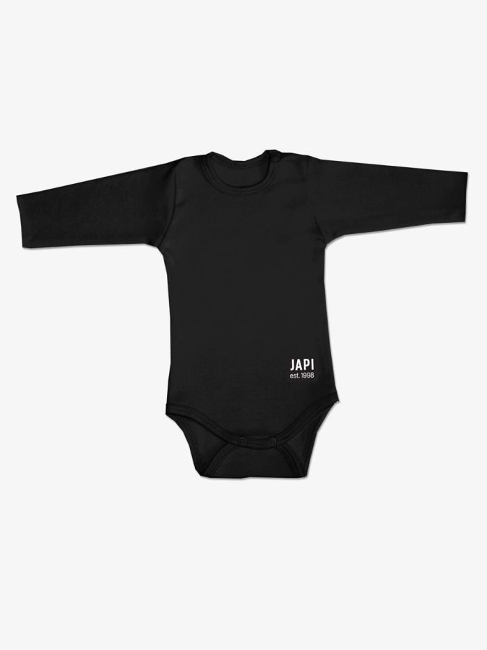 Detské body 1F SHINE BOY s dlhým rukávom - 068 - Čierna