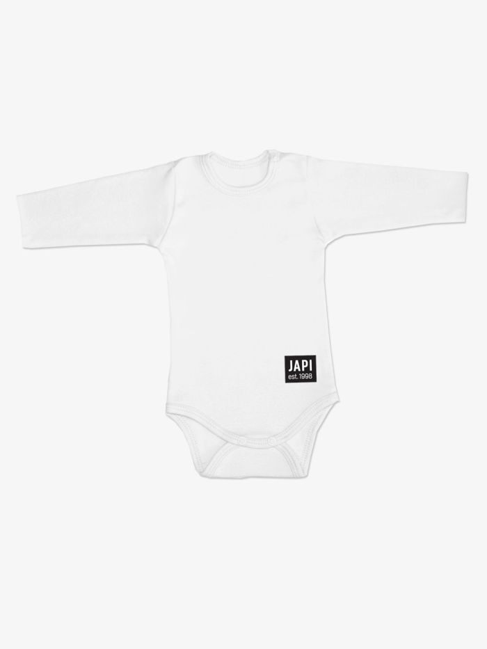 Detské body 1F SHINE BOY s dlhým rukávom - 086 - Biela