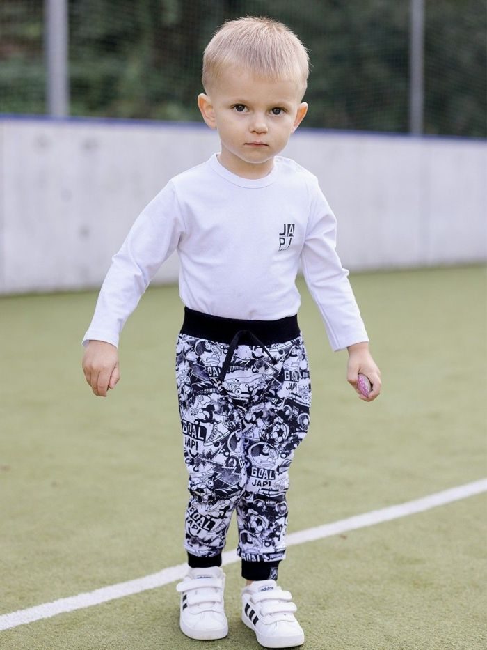 Detské body 1F FOOTBALL s dlhým rukávom - 092 - Biela