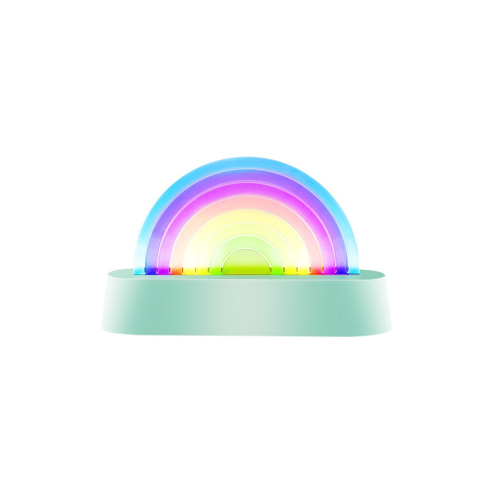 Tancujúca lampa Dúha mentolová – Obrázok 2