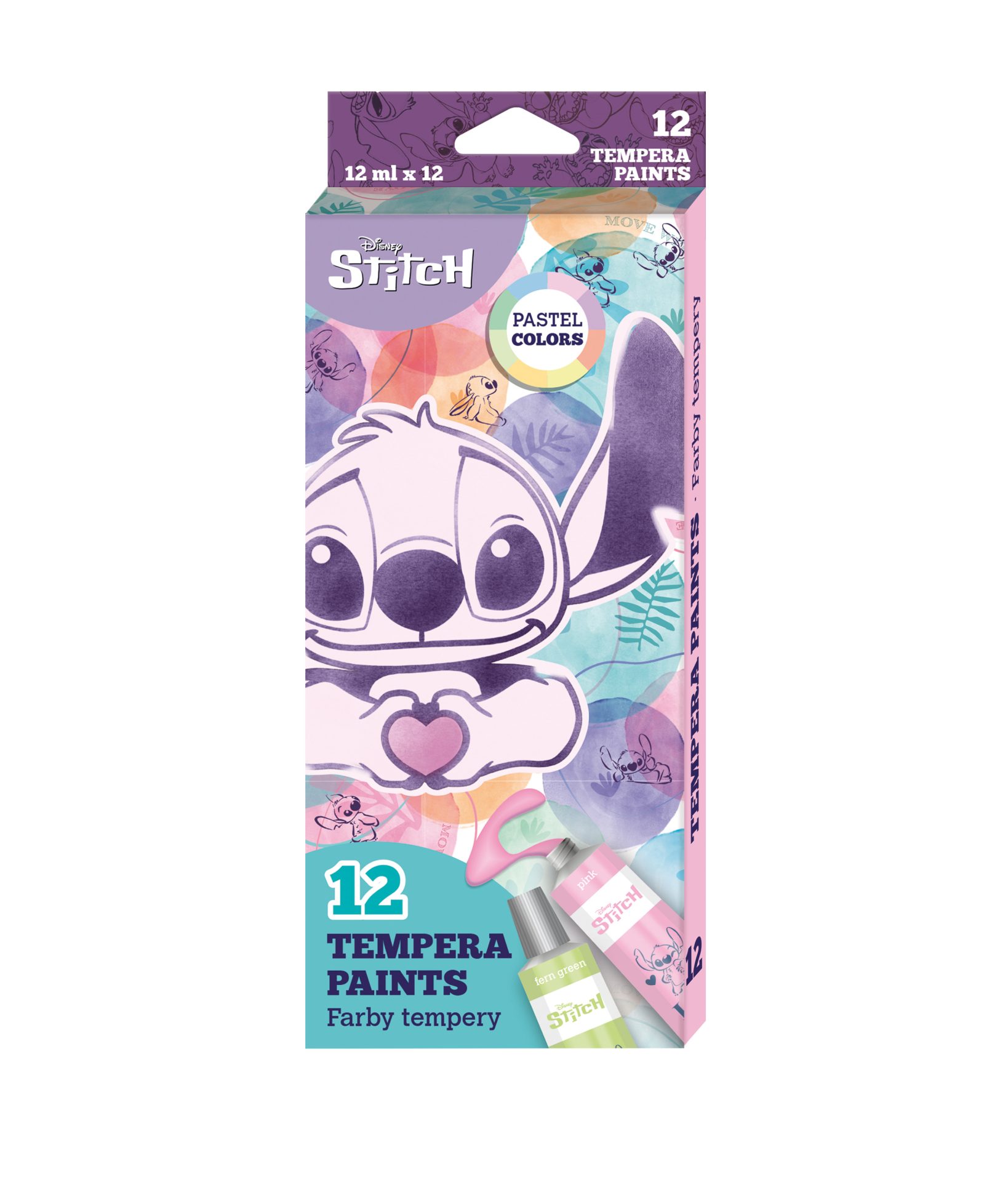 Temperové farby Stitch Pastel 12 ks