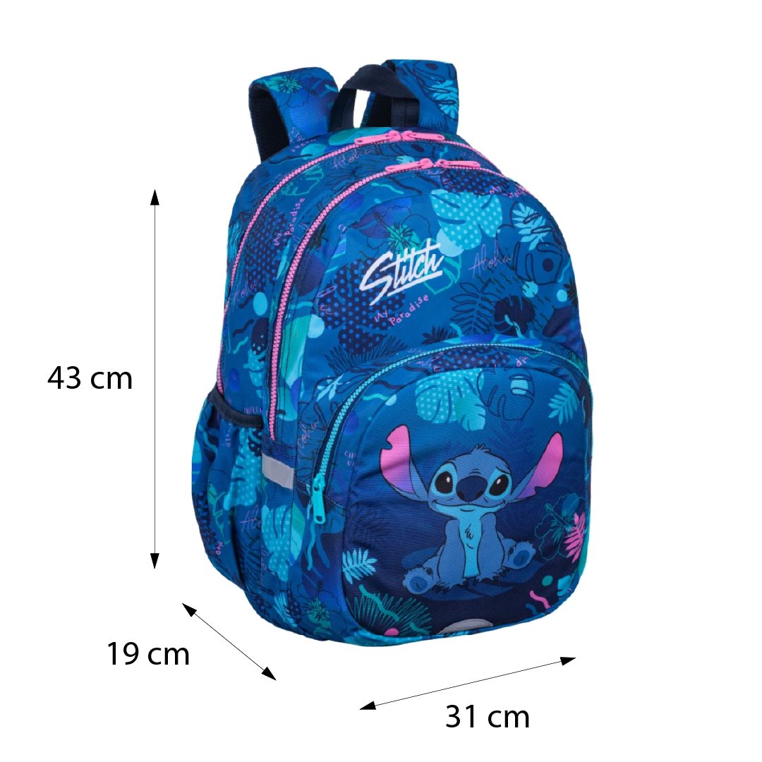 Školská taška Rider 43 cm Stitch Blue – Obrázok 2