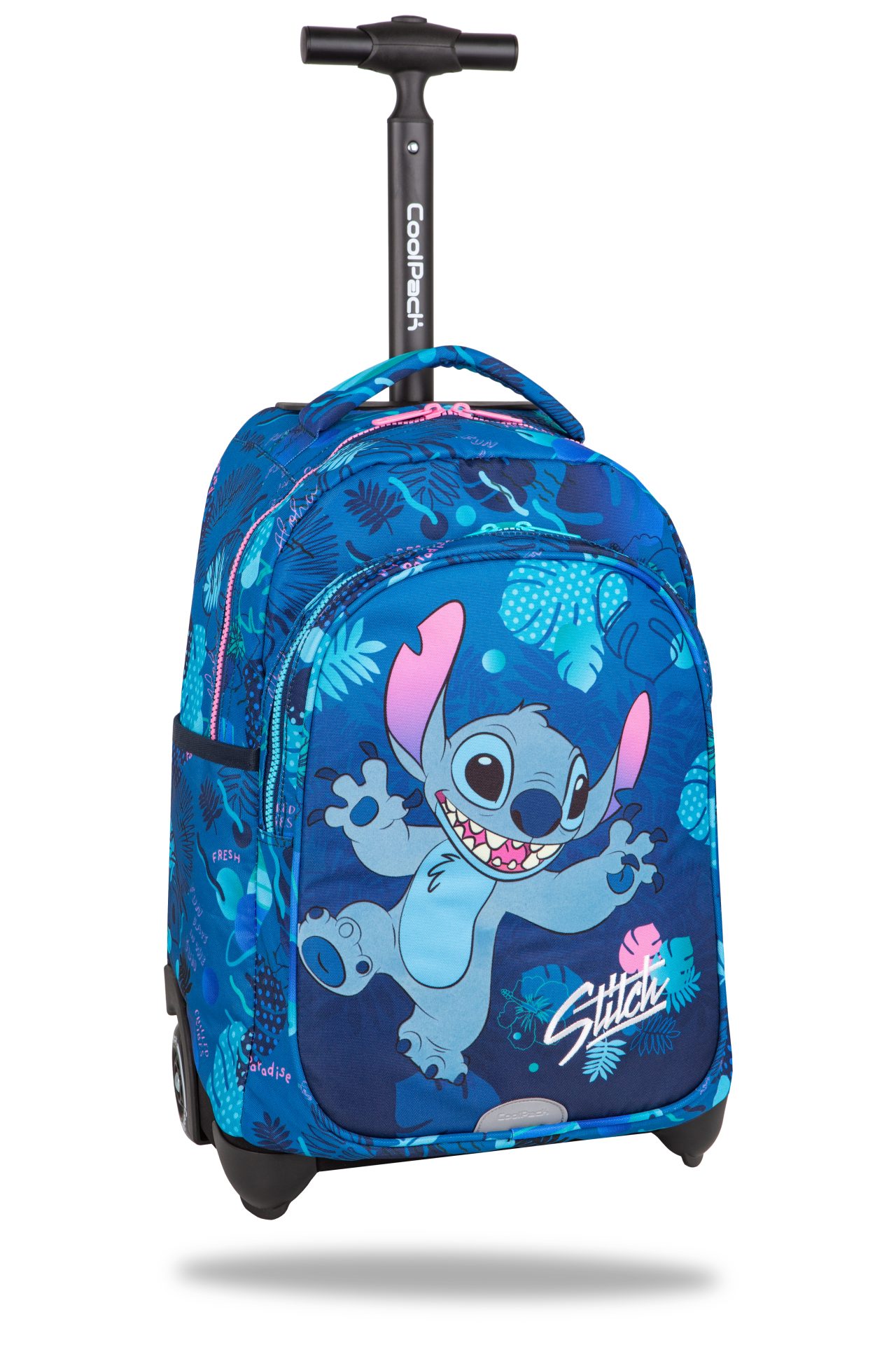 Školská taška Jack na kolieskach Stitch Blue