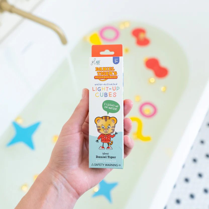 Senzorické svietiace kocky do vody Daniel Tiger – Obrázok 2