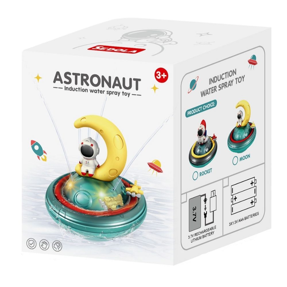 Striekacia hračka do vody Astronaut Mesiac – Obrázok 2