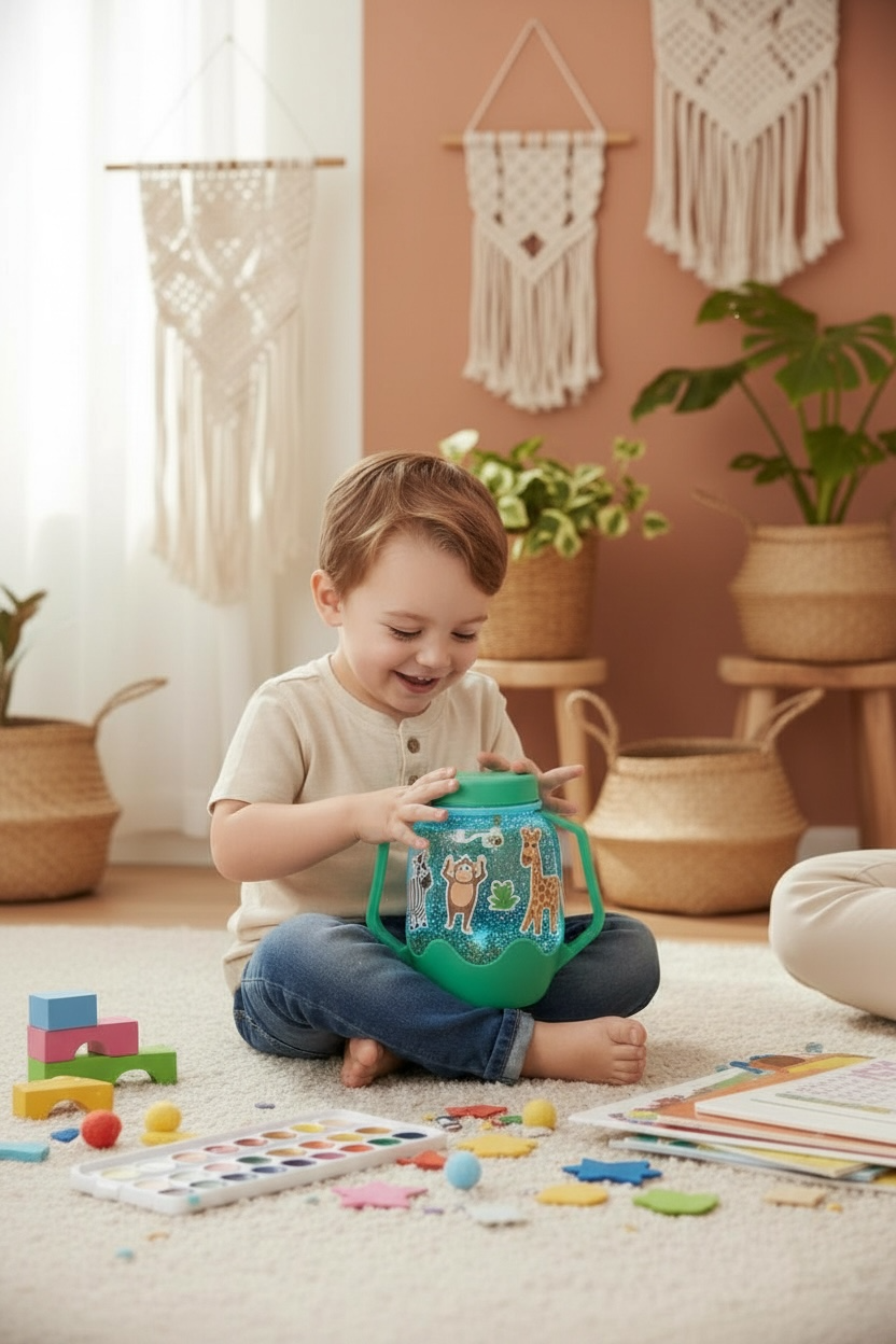 DIY Sada senzorická fľaša s doplnkami ZOO – Obrázok 3