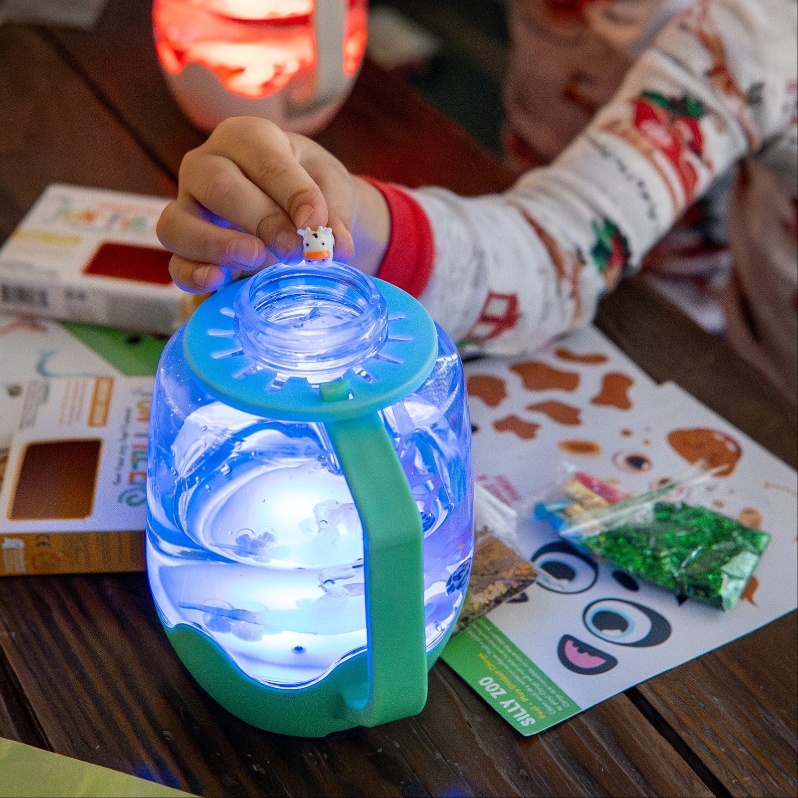 DIY Sada senzorická fľaša s doplnkami ZOO – Obrázok 6
