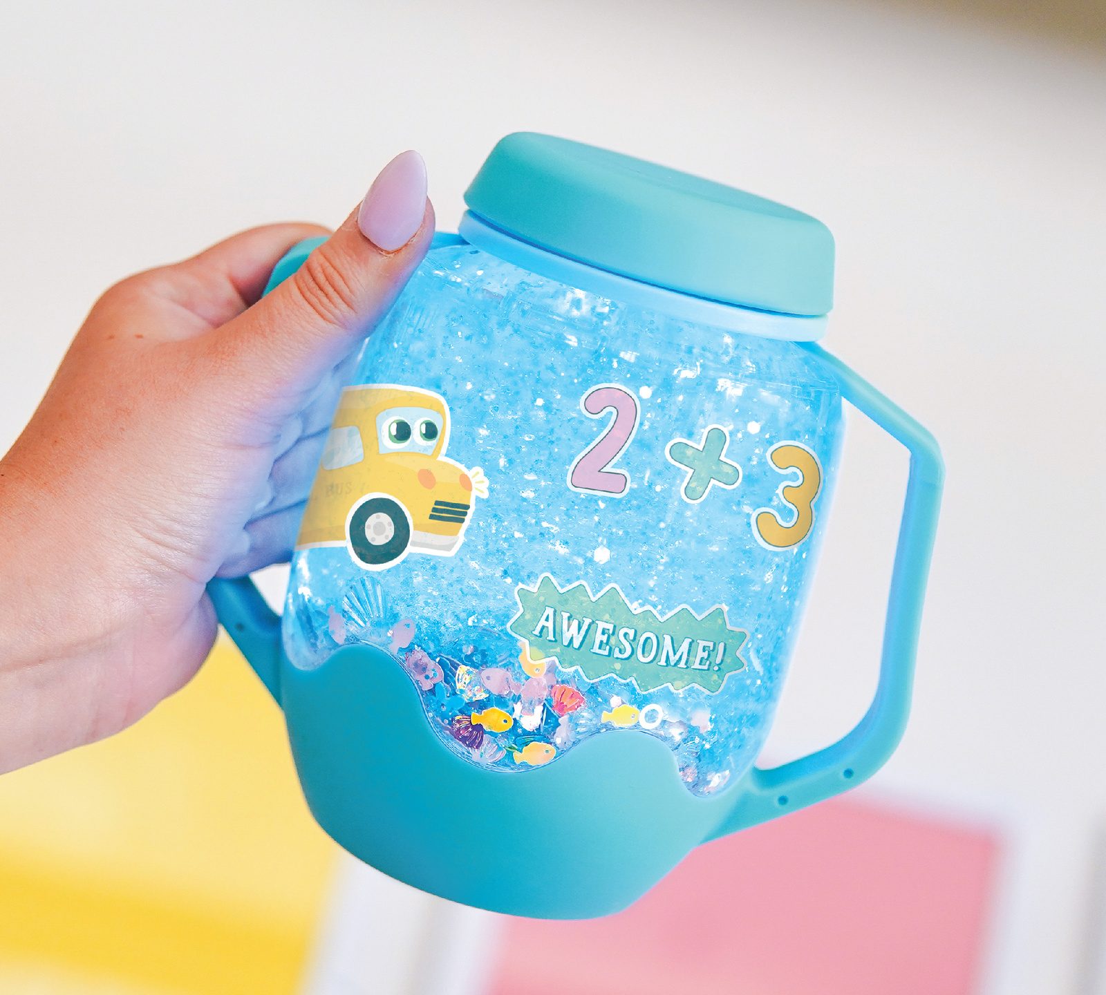 DIY Sada senzorická fľaša s doplnkami ABC – Obrázok 3