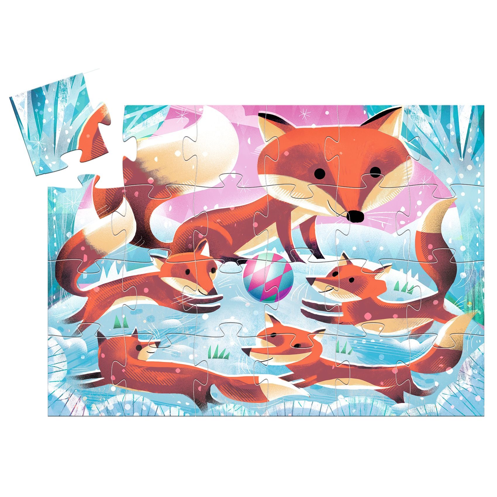 Siluetové puzzle Líška Ginger 24 ks – Obrázok 3