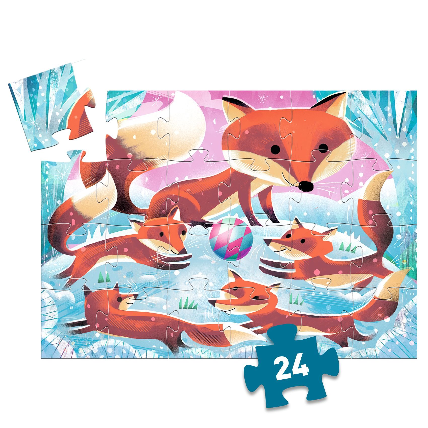 Siluetové puzzle Líška Ginger 24 ks – Obrázok 4