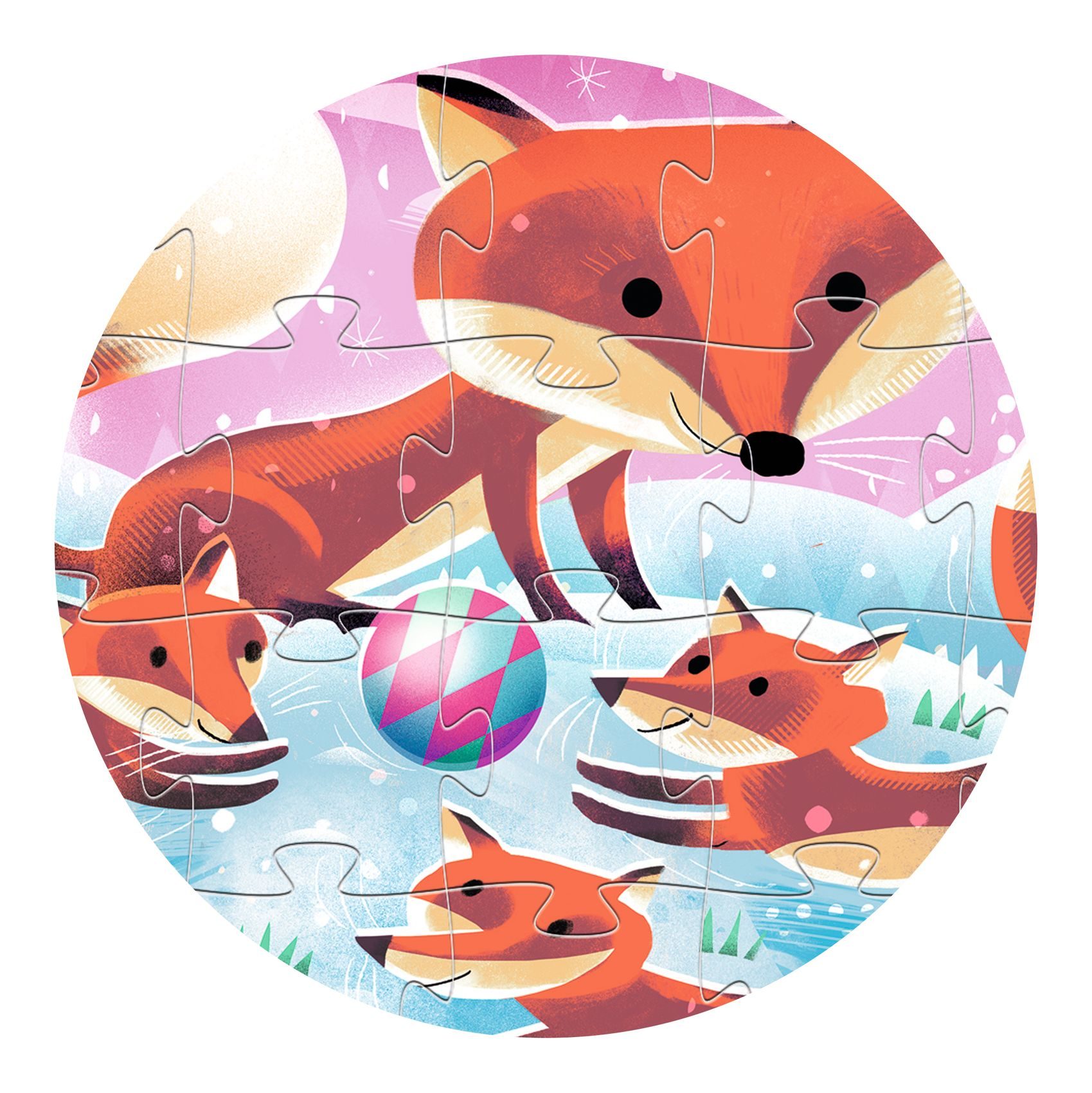 Siluetové puzzle Líška Ginger 24 ks – Obrázok 5