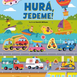 Knížka se samolepkami Hurá, jedeme!