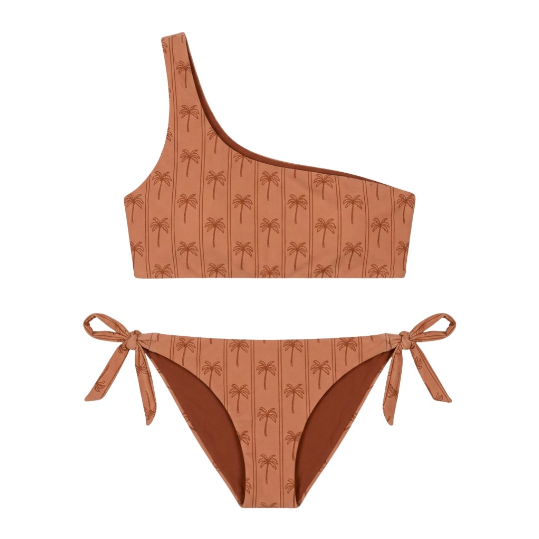 Dámske jednoramenné bikini s UPF 50+ Palm Tree