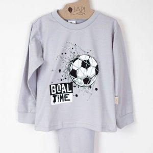 Chlapčenské pyžamo SOCCER - 092 - Svetlo sivá