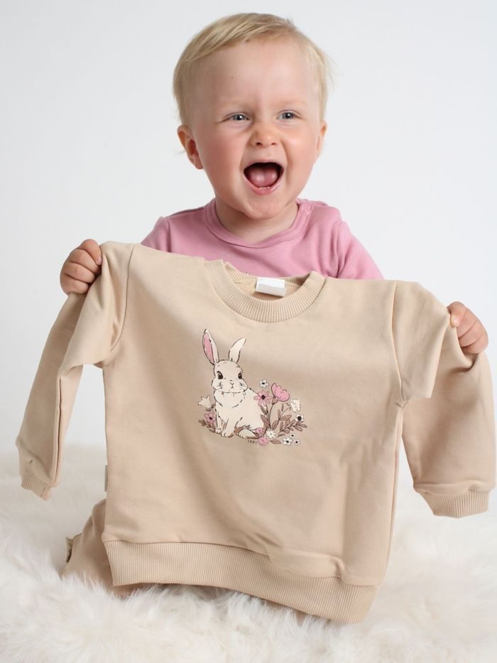 Detská súprava pulover+nohavice SWEET BUNNY - 092 - Béžová