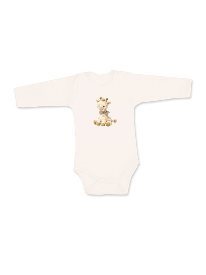 Detské body GIRAFFE s dlhým rukávom - 068 - Maslová