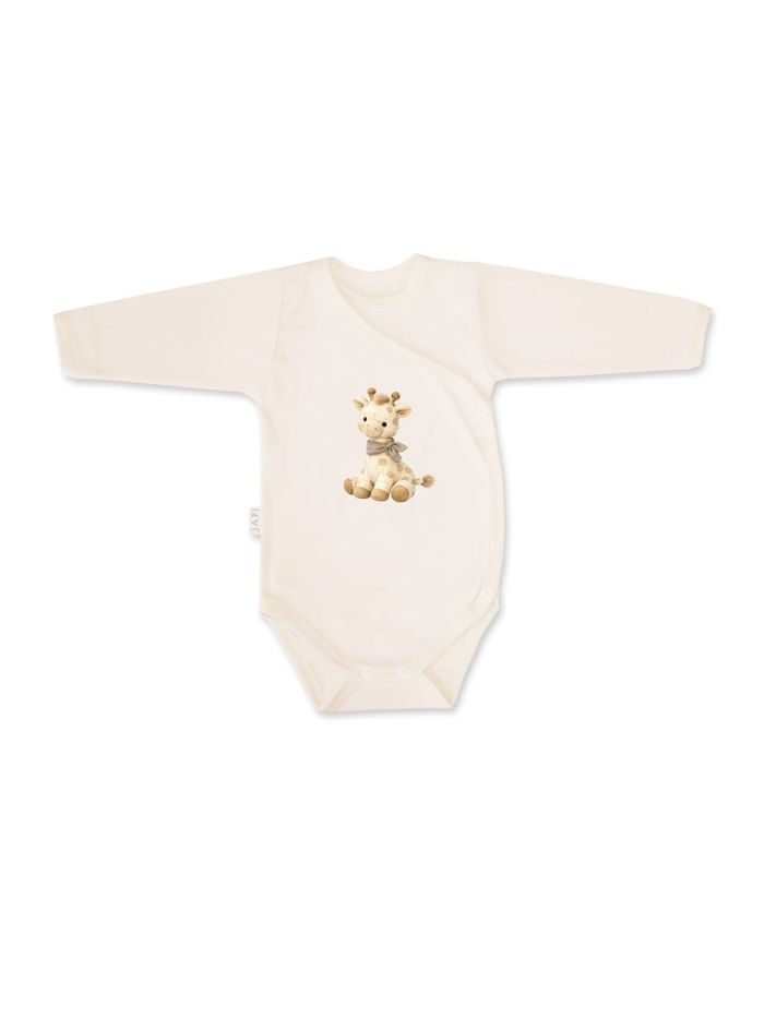 Detské body prekladacie GIRAFFE s dlhým rukávom - 068 - Maslová