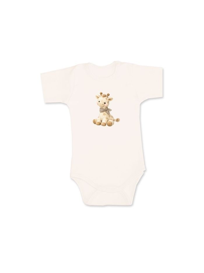 Detské body GIRAFFE s krátkym rukávom - 062 - Maslová