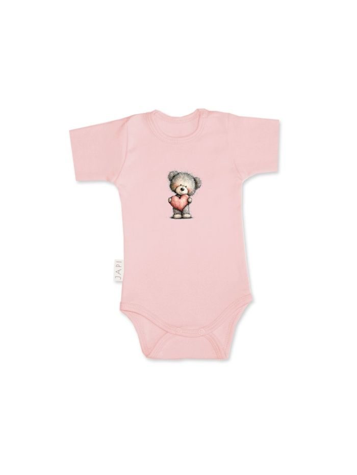 Detské body LOVELY TEDDY s krátkym rukávom - 086 - Ružová