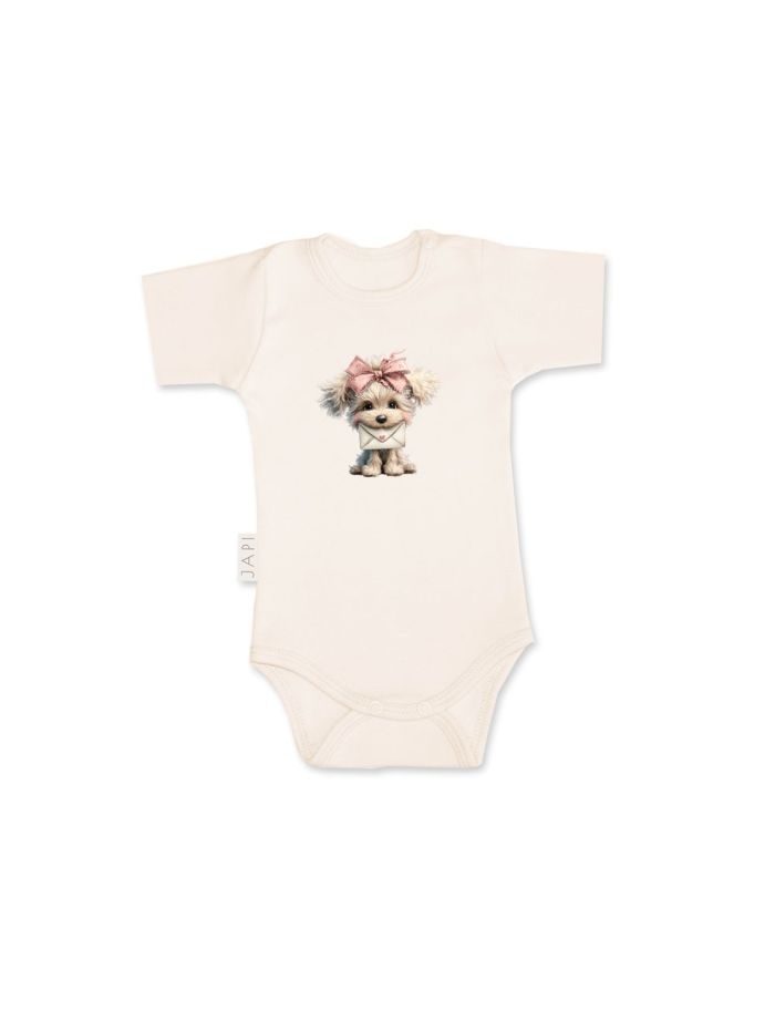 Detské body LITTLE PUPPY s krátkym rukávom - 074 - Maslová
