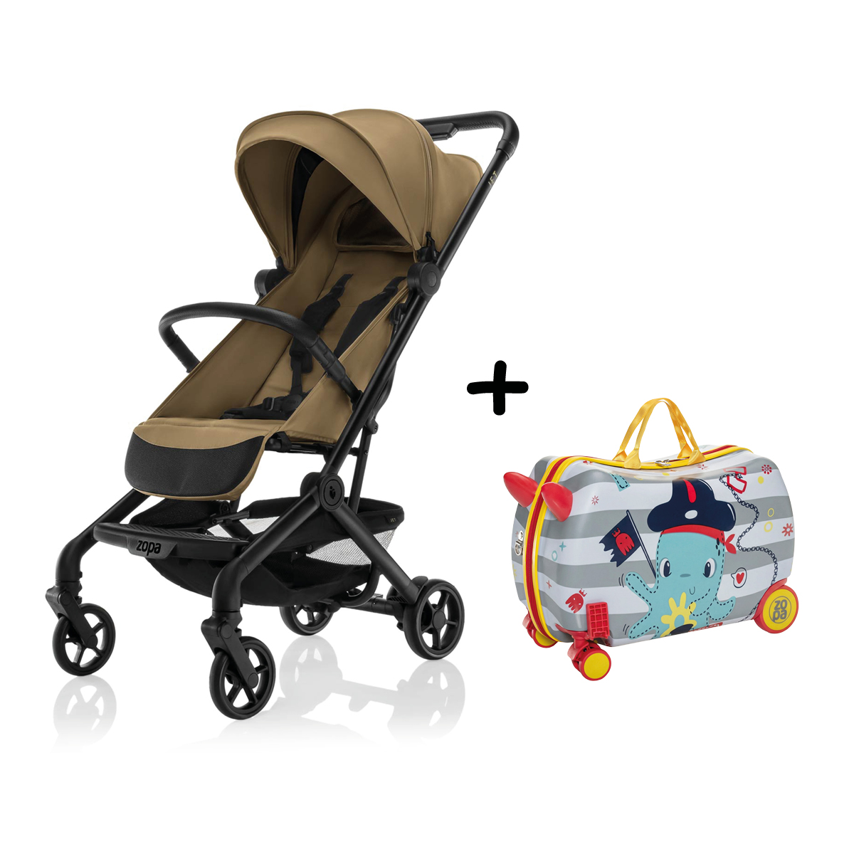 Športový kočík Jet + kufrík Pack&Ride ZDARMA, Latte Beige