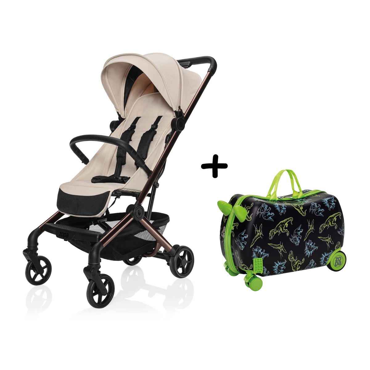 Športový kočík Jet + kufrík Pack&Ride ZDARMA, Quartz Beige