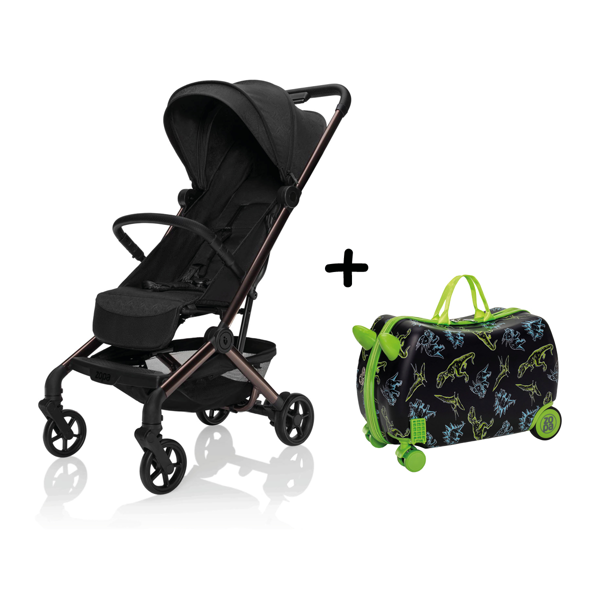 Športový kočík Jet + kufrík Pack&Ride ZDARMA, Quartz Black