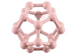 Silikónové hryzátko Atom, Old Pink