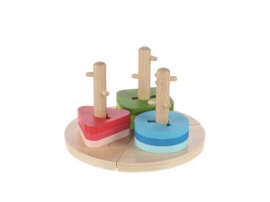 Drevené Montessori puzzle, Wood