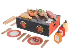 Drevené BBQ gril set